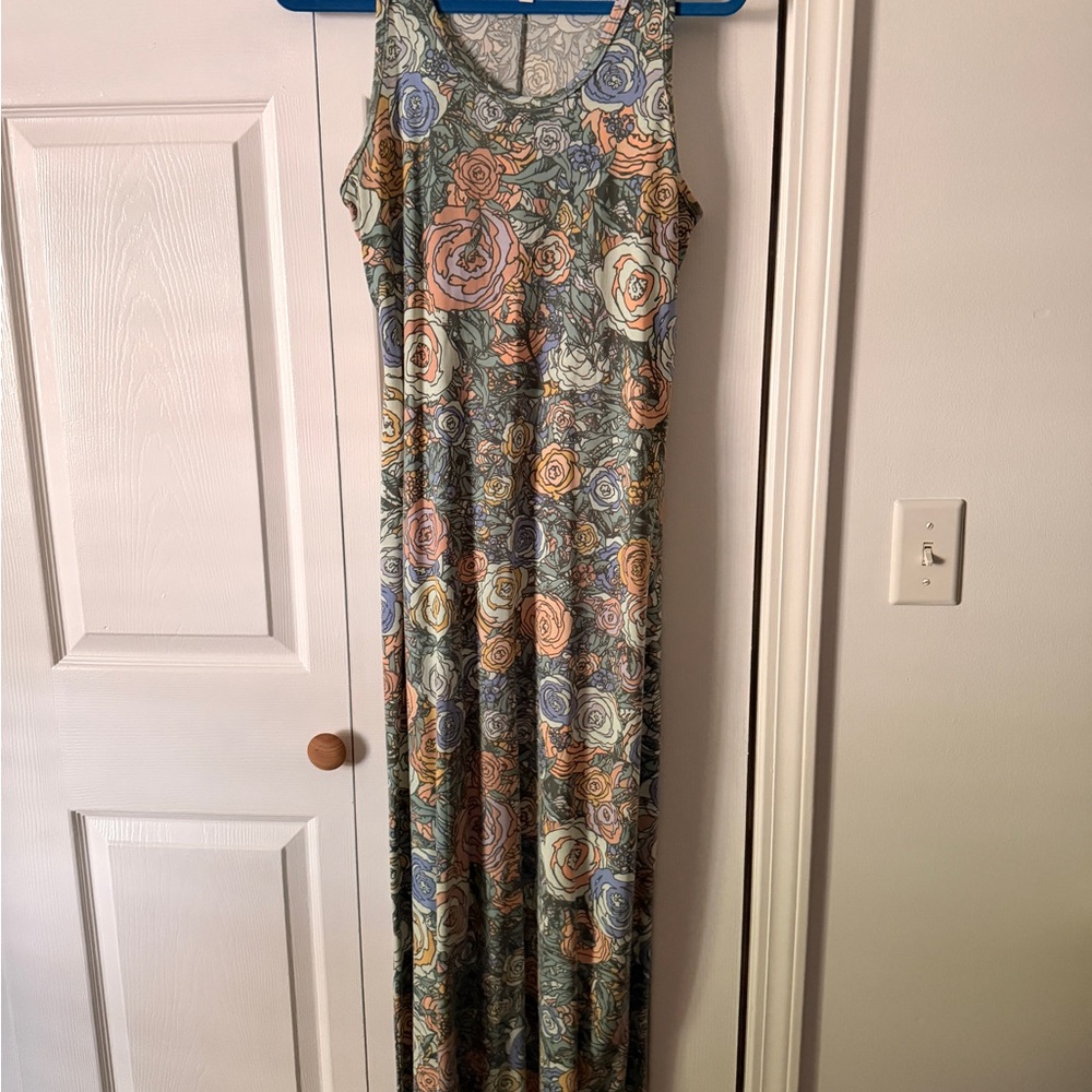 LuLaRoe Multicolor Floral Maxi Dress